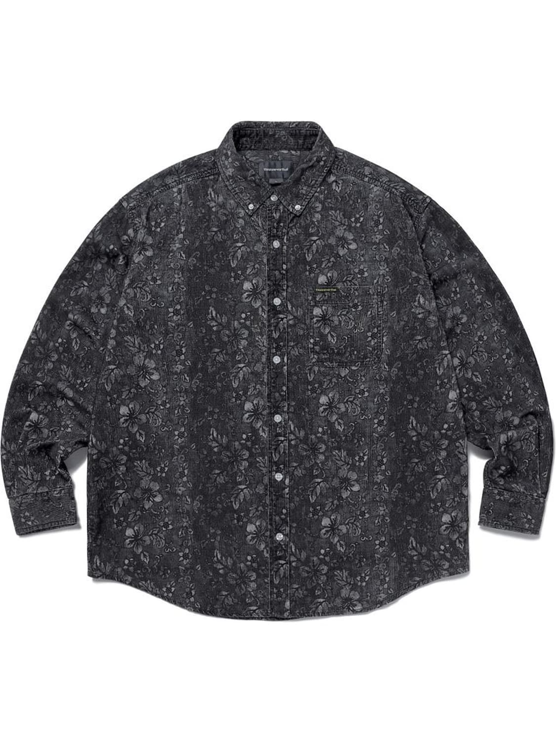 20FW 디스이즈네버댓 Floral Corduroy Shirt Black 상품이미지6