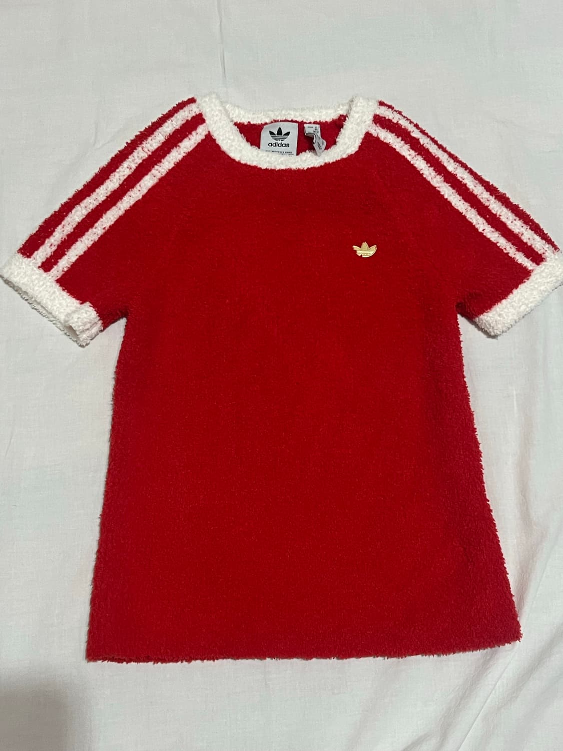 아디다스 프리미엄 플러피 니트 티셔츠 상품이미지1