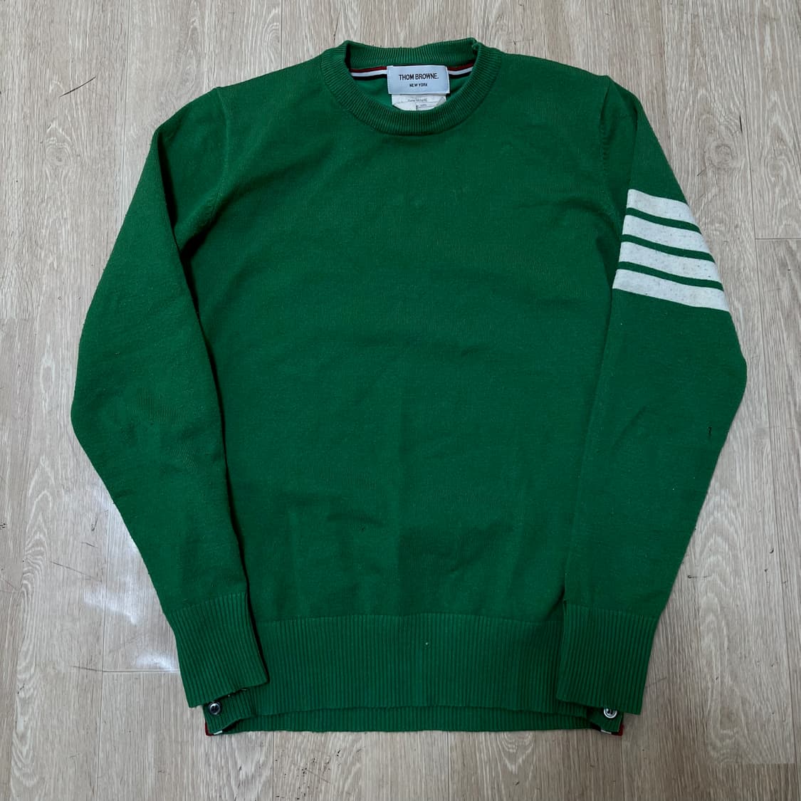 톰브라운 여성 시그니처 라인 라운드 니트 2사이즈  상품이미지1