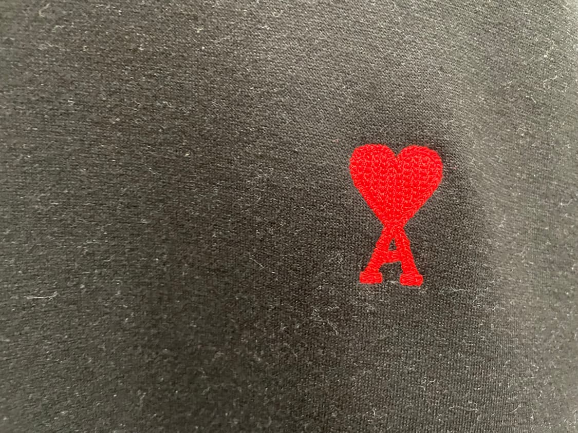 아미 스몰로고 맨투맨 그레이 블랙 M 상품이미지3