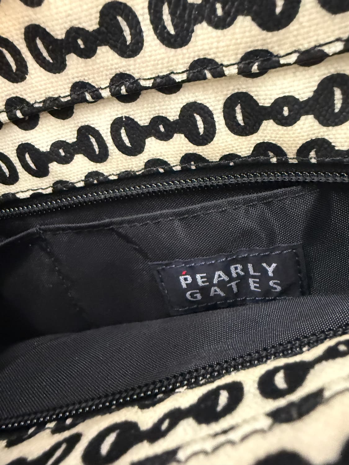 PEARLY GATES 토트백 블랙/화이트 상품이미지4