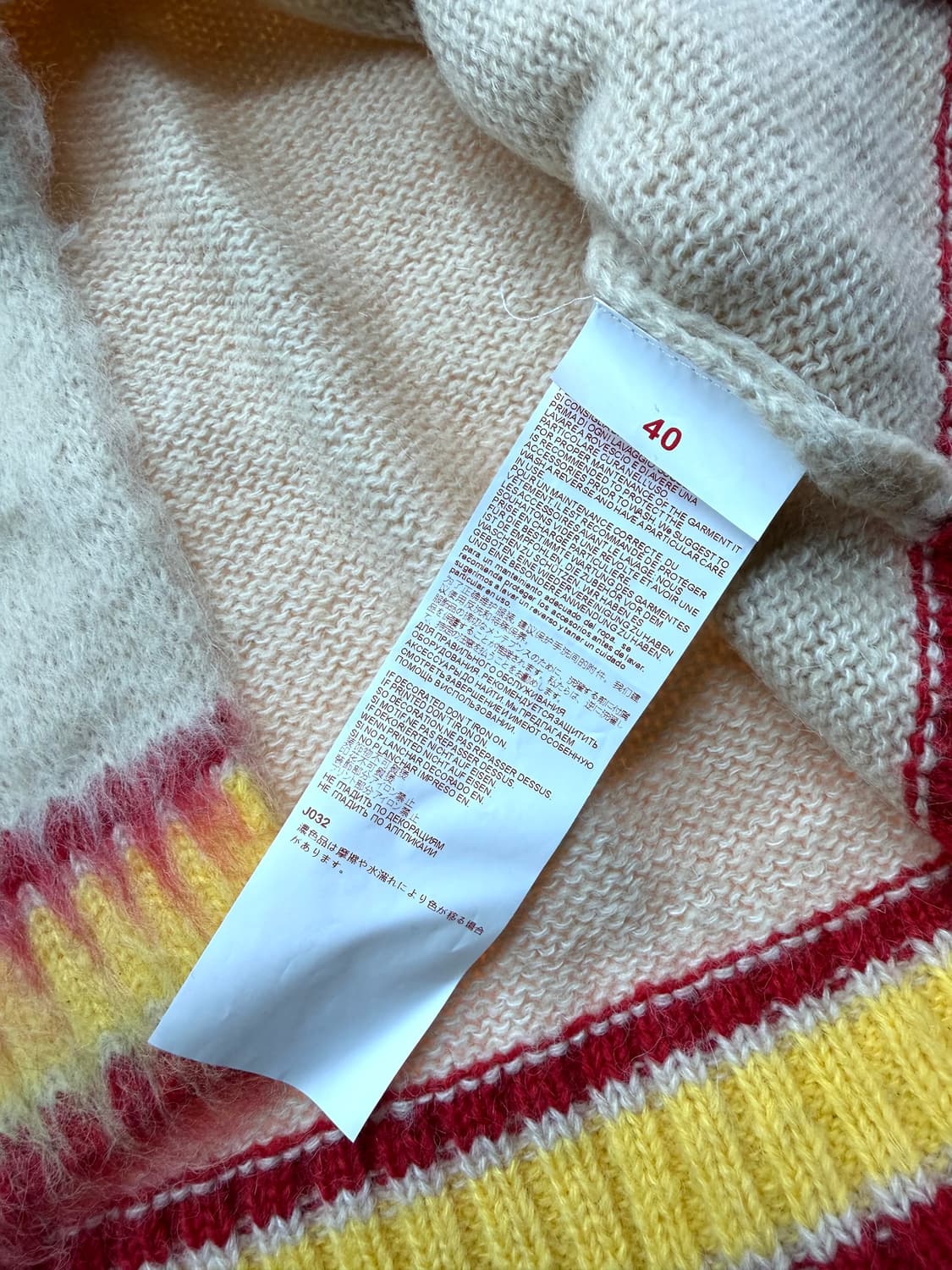 40/ 마르니 크롭 모헤어 원버튼 가디건 자켓 상품이미지10