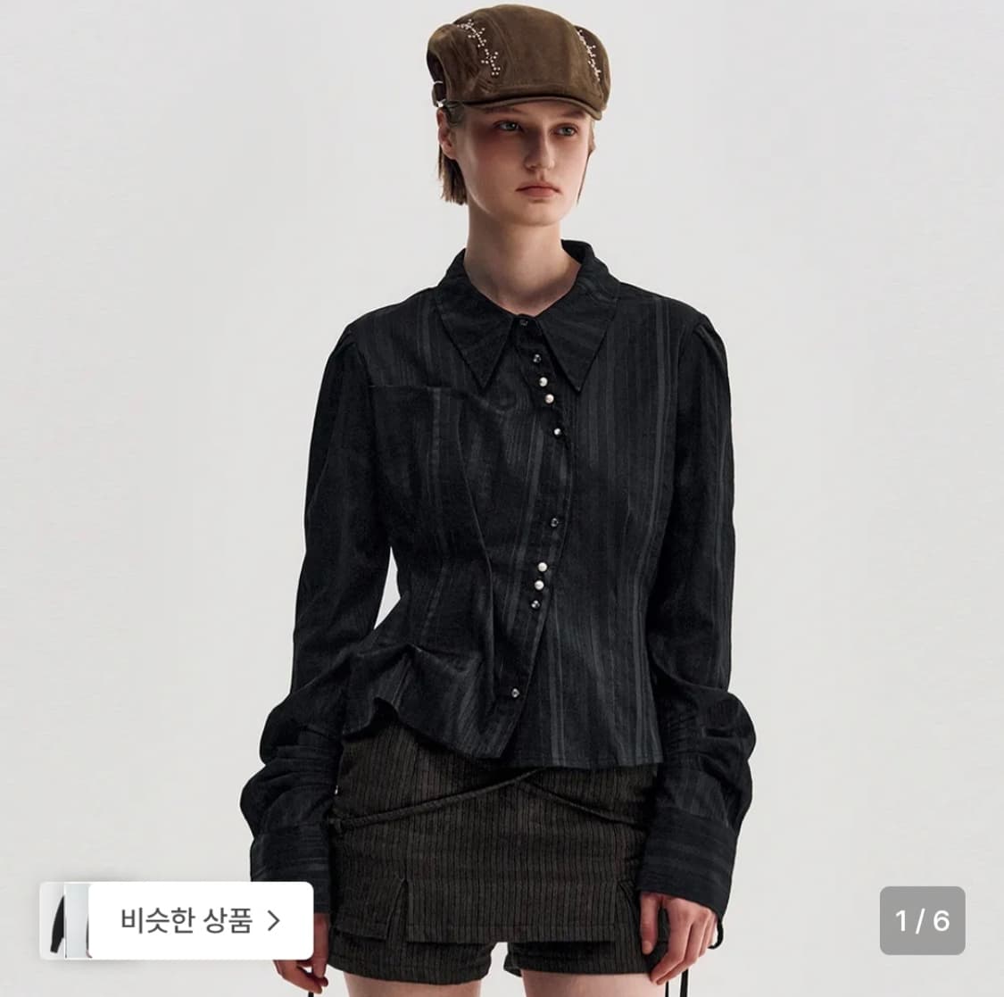 킴지수 셔츠 DOZI - Long Sleeve Button Up Shir 상품이미지1
