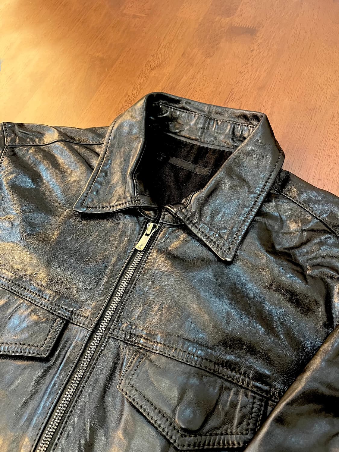 LUVA TRAM 램 레더 싱글 라이더 재킷 상품이미지3