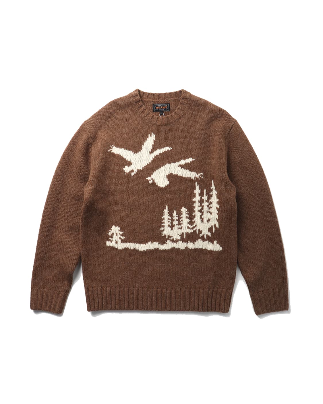 BEAMS PLUS 3 Gauge Intarsia Crewneck 상품이미지1