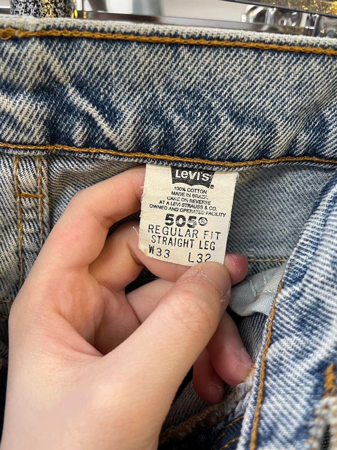 1990s Levis 리바이스 505 데님 팬츠 상품이미지9