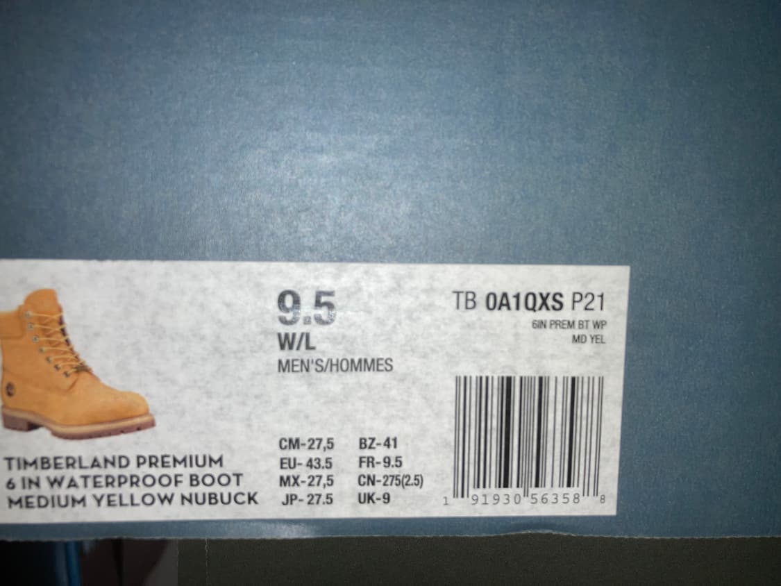 팀버랜드 6인치 미디움 옐로우 워커 부츠 A1QXS 상품이미지3