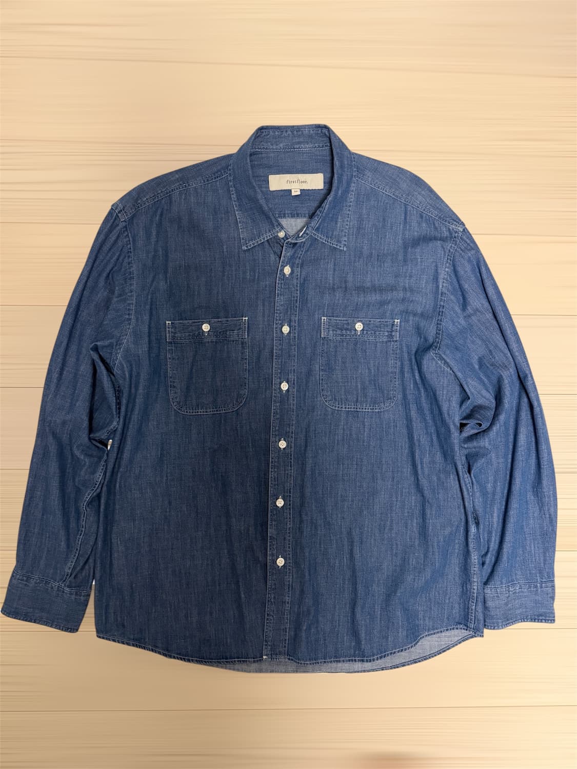 퍼스트플로어 워시드 워크 셔츠 50사이즈 상품이미지3