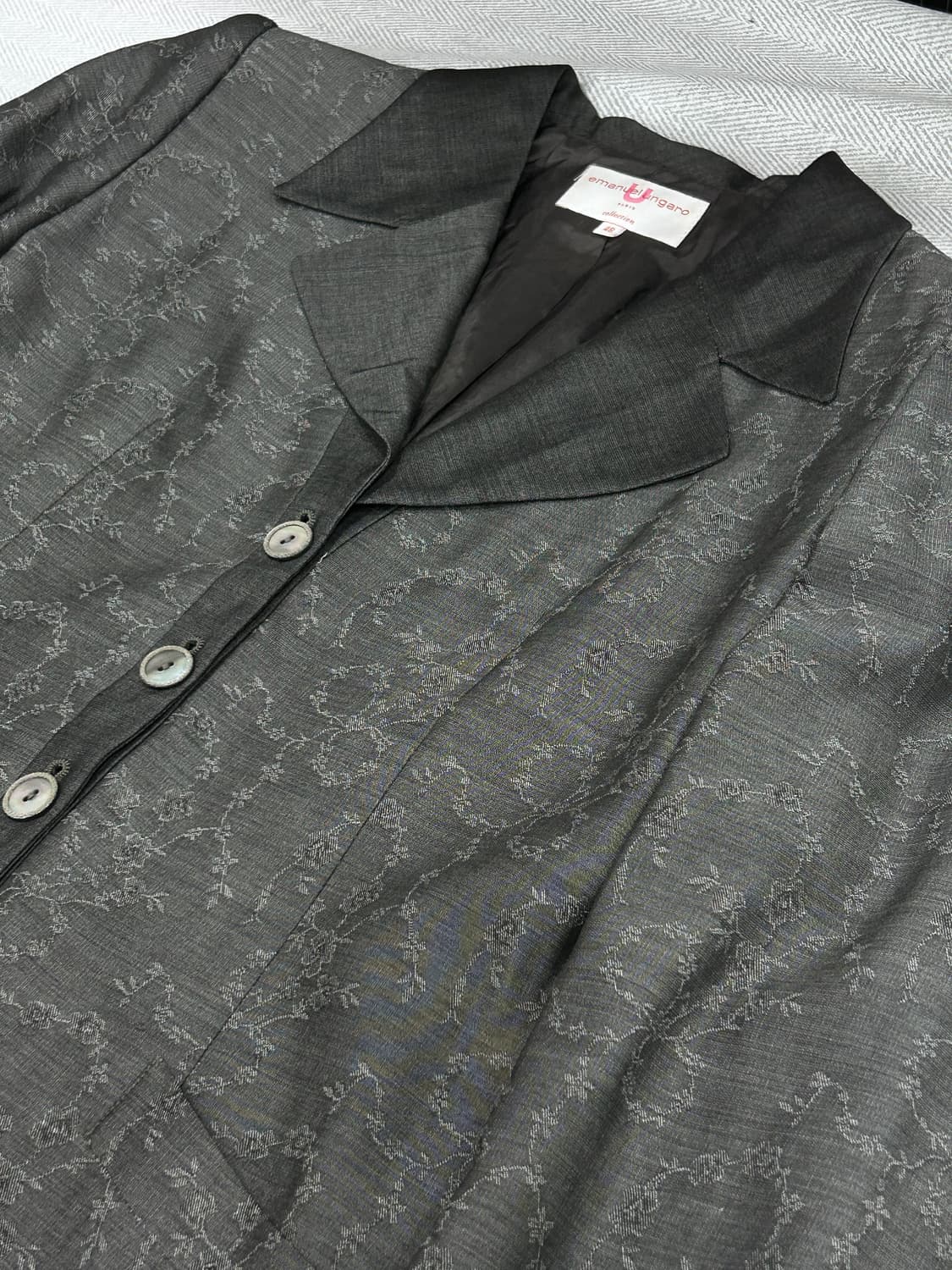 [77] 엠마뉴엘웅가로 플라워 자수 자켓 여성 77사이즈 (48) 상품이미지7