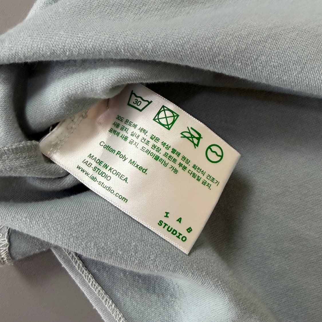 아이앱스튜디오 애쉬블루 반팔 L 상품이미지5