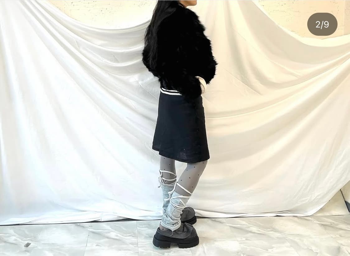 토끼퍼베스트, 여우퍼베스트, 스트라이프니트, 그런지원피스 상품이미지2