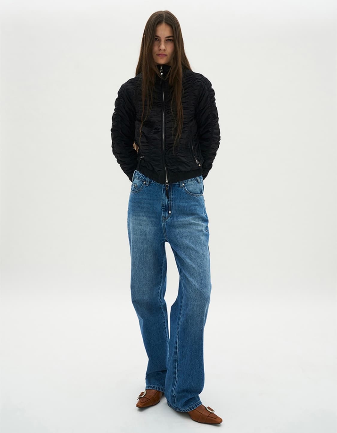 파르티멘토우먼 3M 셔링 트랙 자켓 상품이미지4