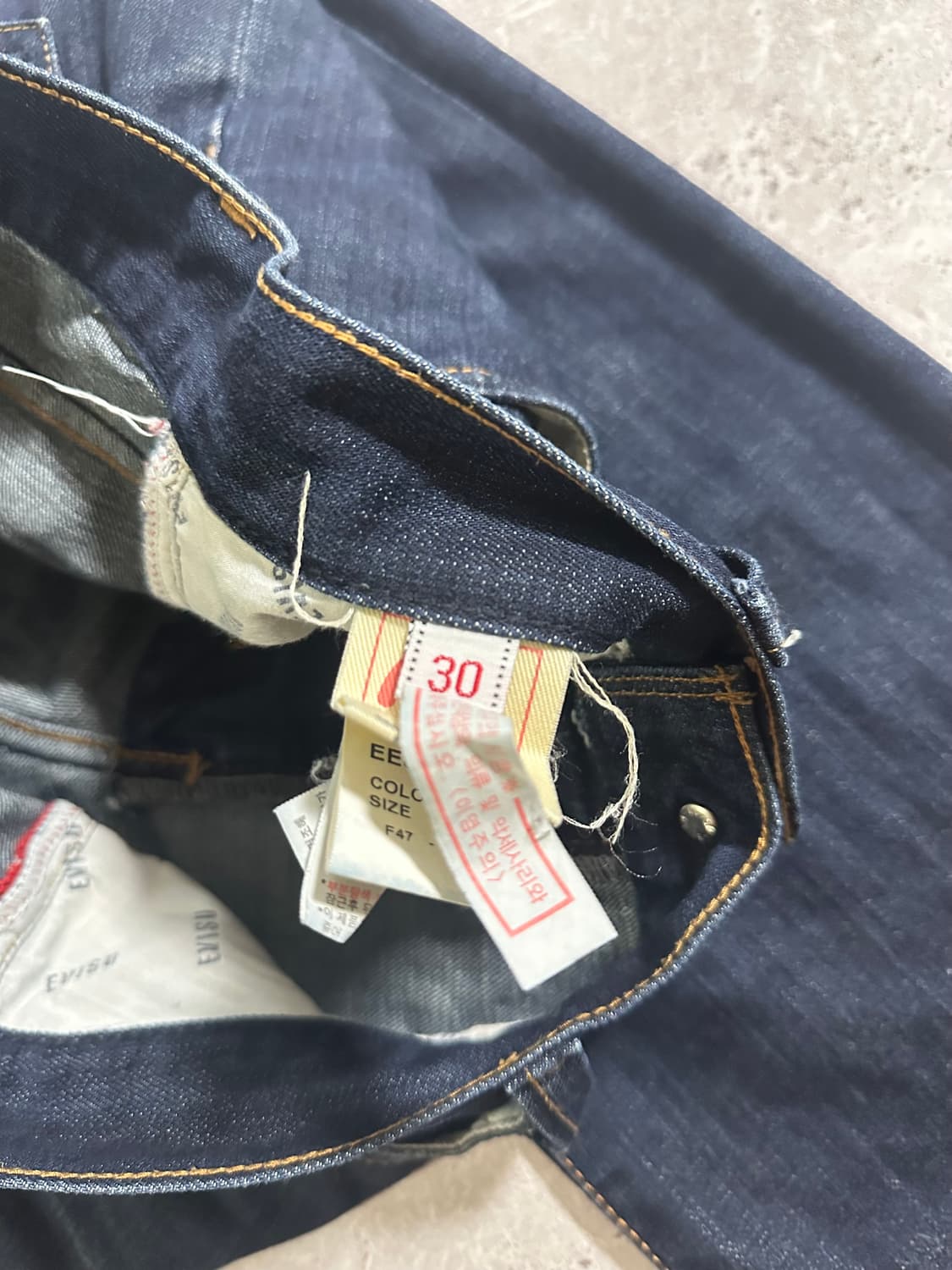 00s EVISU 올드스쿨 데님 팬츠 /707 상품이미지6