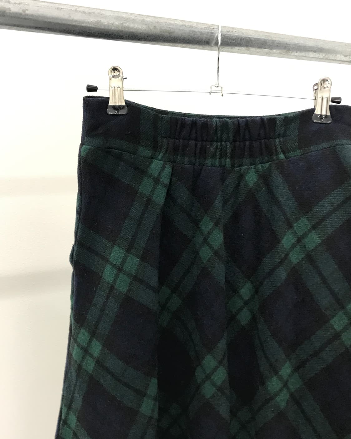 Jpn Green Checked Midi Skirts 상품이미지7