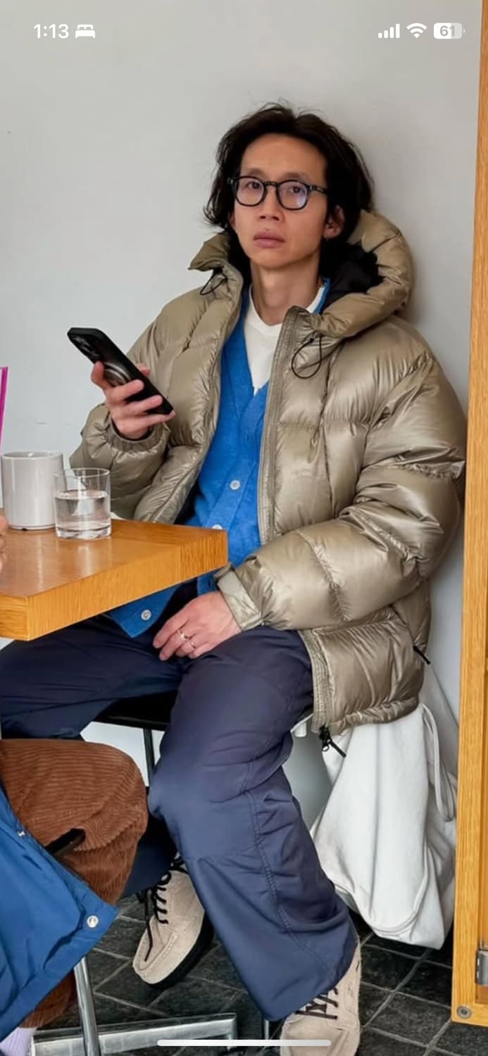 골드윈 퍼텍스 퀀텀 패딩 다운 로고 버전 L 딥 브라운 상품이미지9