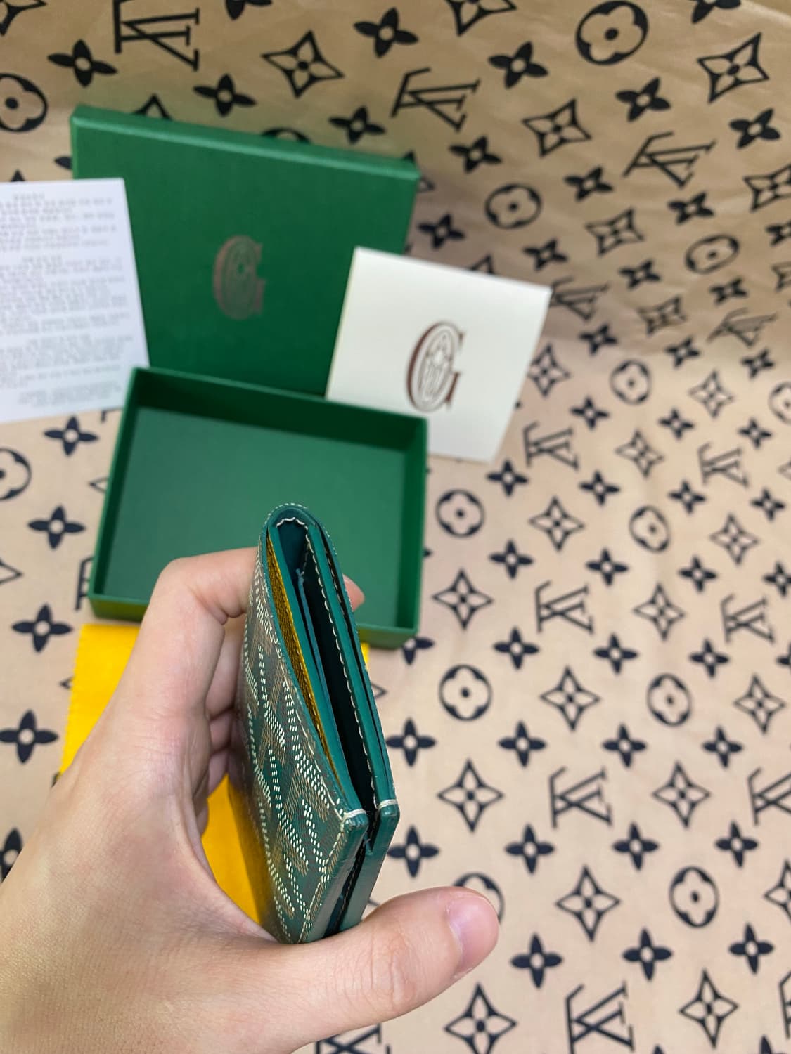 고야드 생피에르 카드지갑 그린 상품이미지5