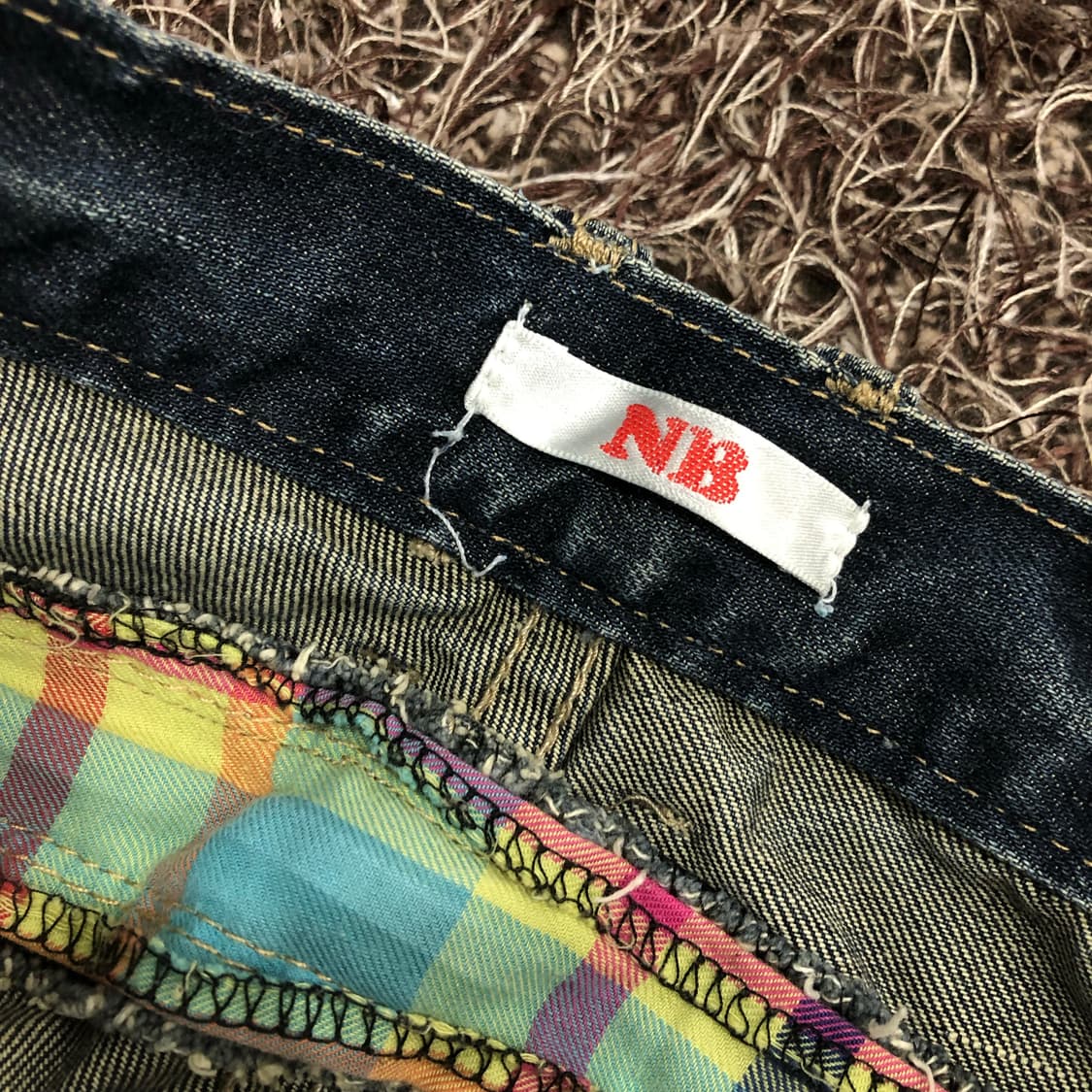 Jpn 빈티지 Y2k 워싱 백지퍼 데님 팬츠 상품이미지5