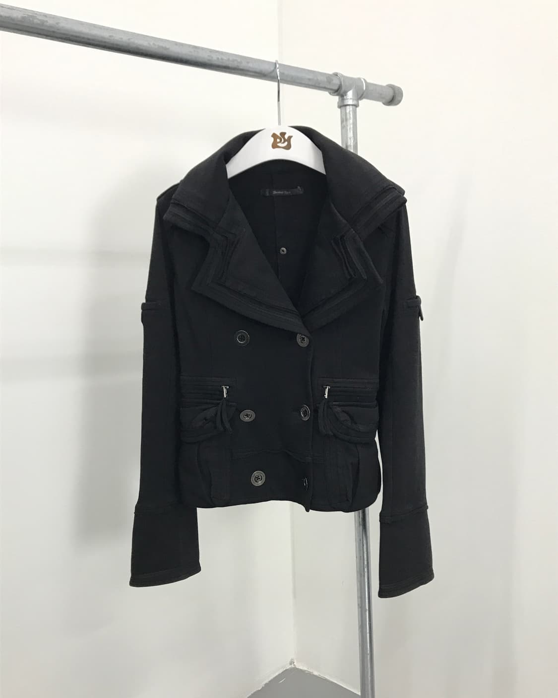 Feather Ayue Double Flap Short Coat 상품이미지5