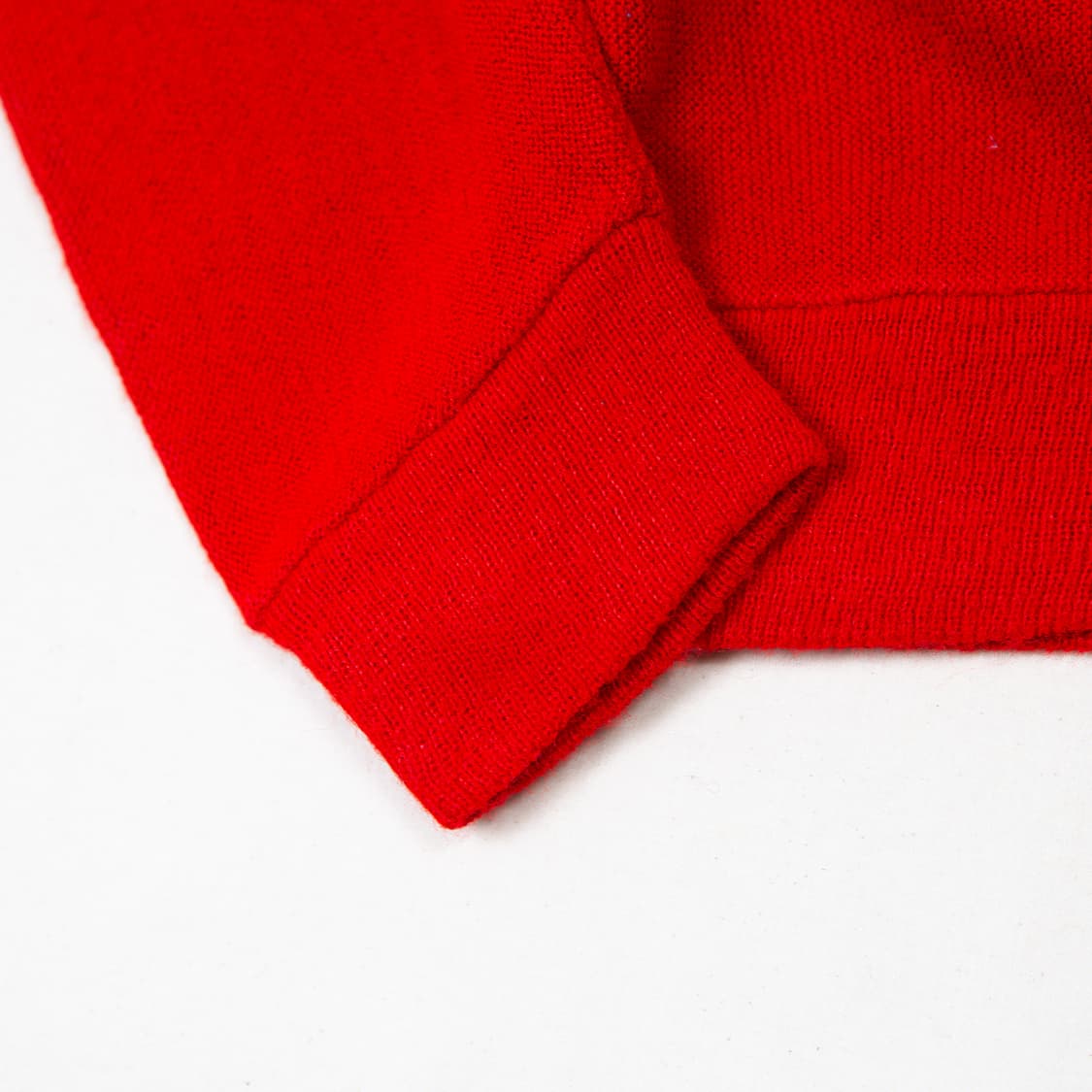 80s IZOD 라코스테 아크릴 가디건 레드 상품이미지7