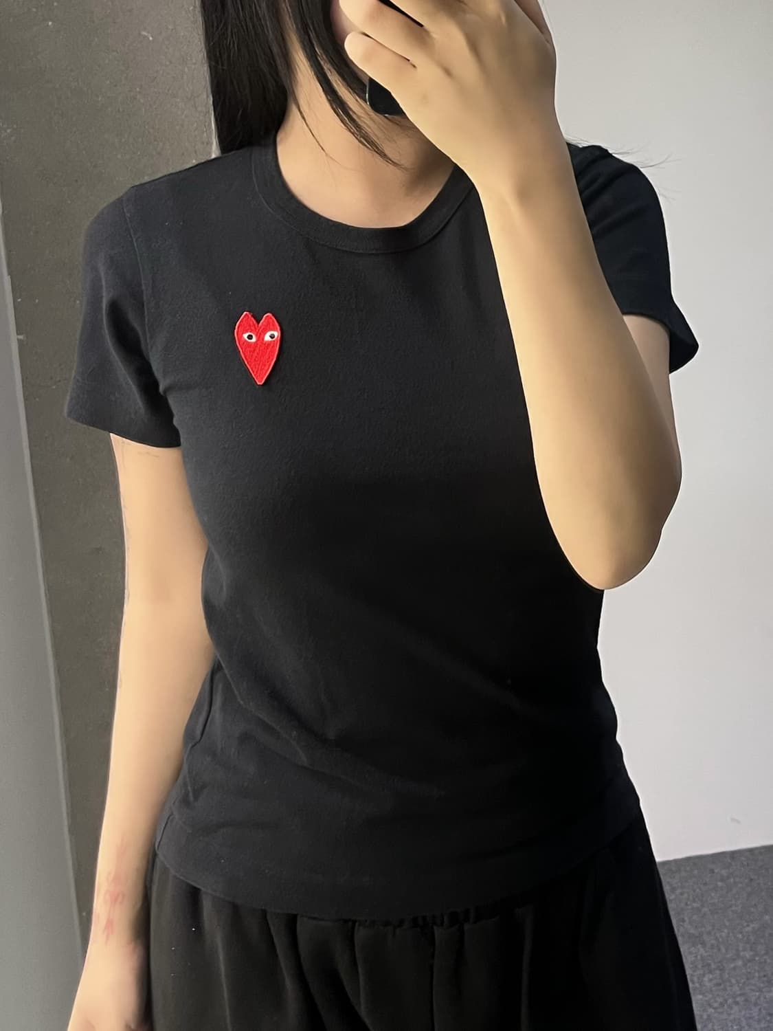 꼼데가르송 플레이 하트 와펜 티셔츠 상품이미지2