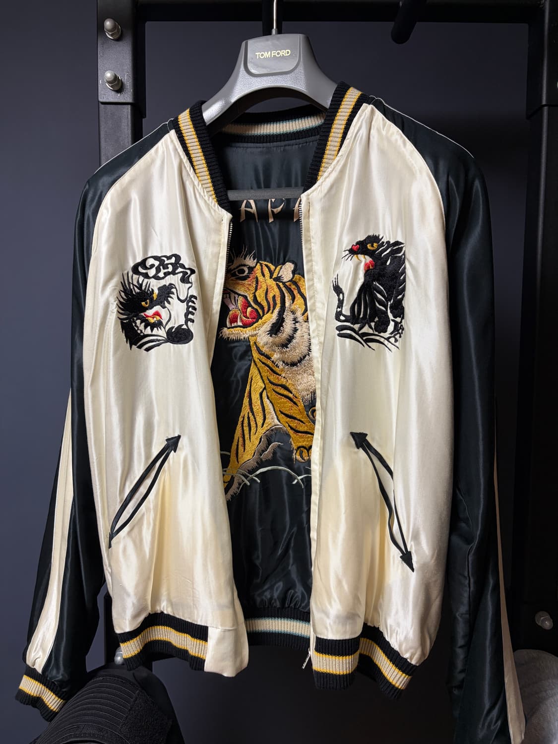[XL] 테일러토요 스카쟌 수베니어자켓 TIGER X DRAGON 상품이미지3