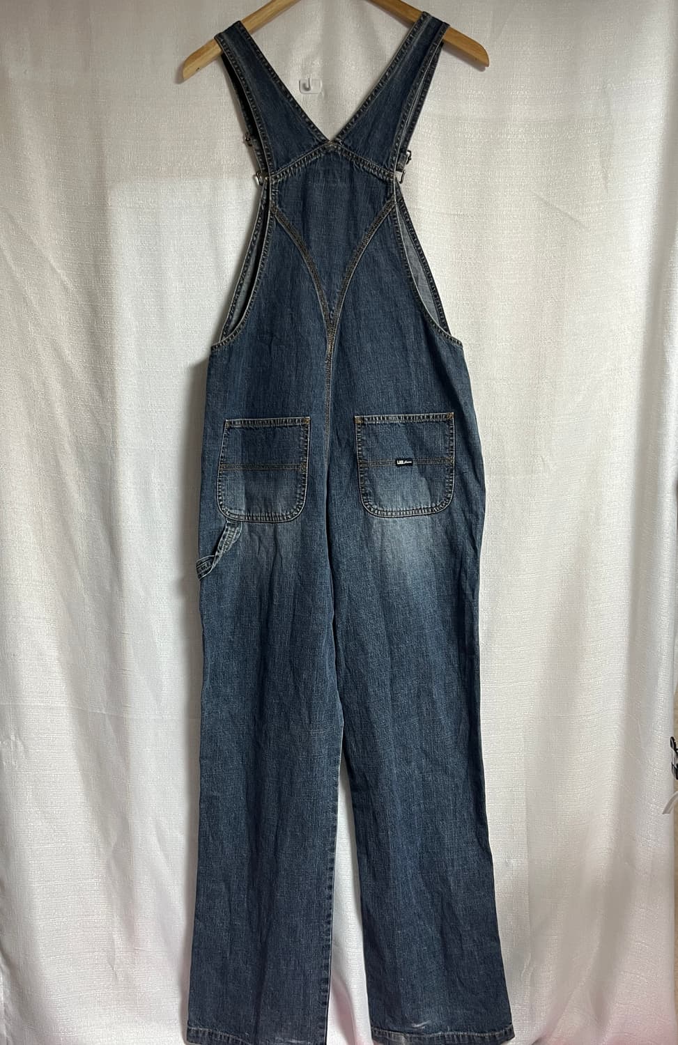 유니온베이 데님 와이드팬츠 오버롤 점프수트 M 상품이미지8
