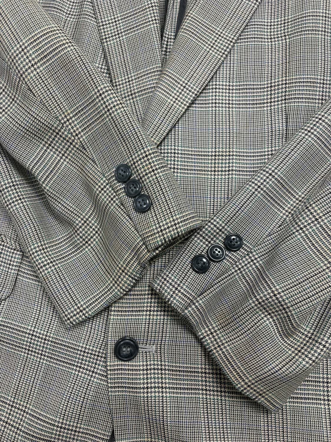 입생로랑 체크 자켓 상품이미지4