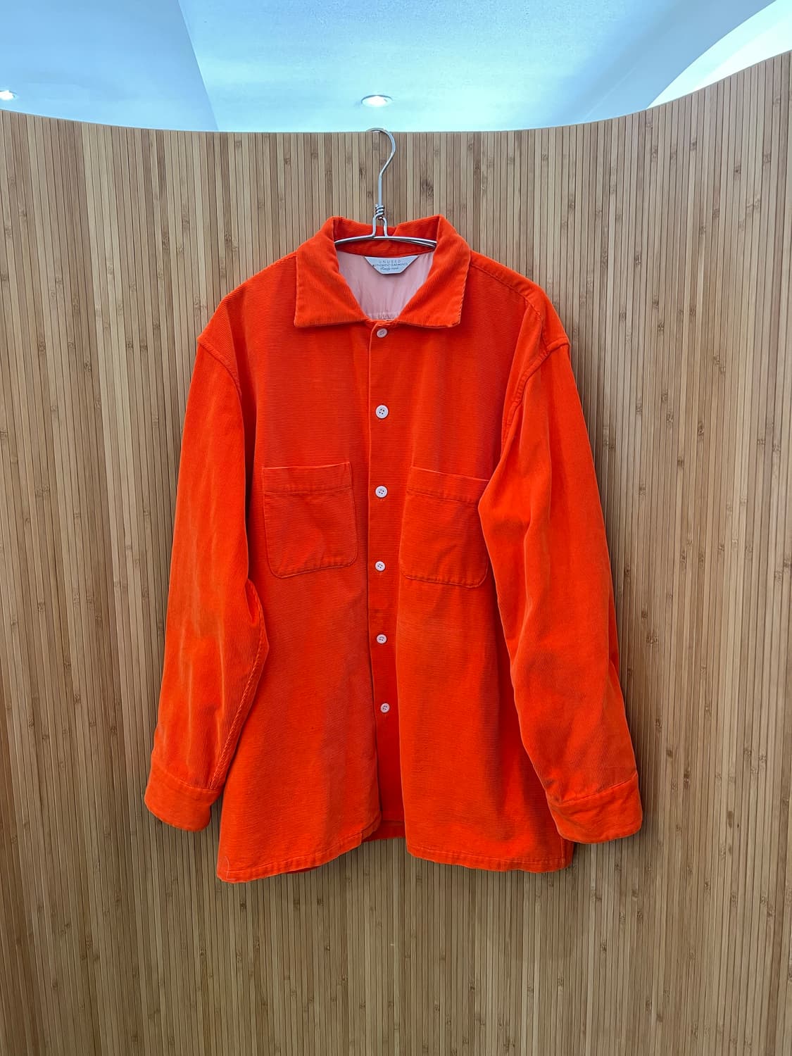 언유즈드 오렌지 코듀로이 셔츠 자켓 3사이즈 상품이미지1