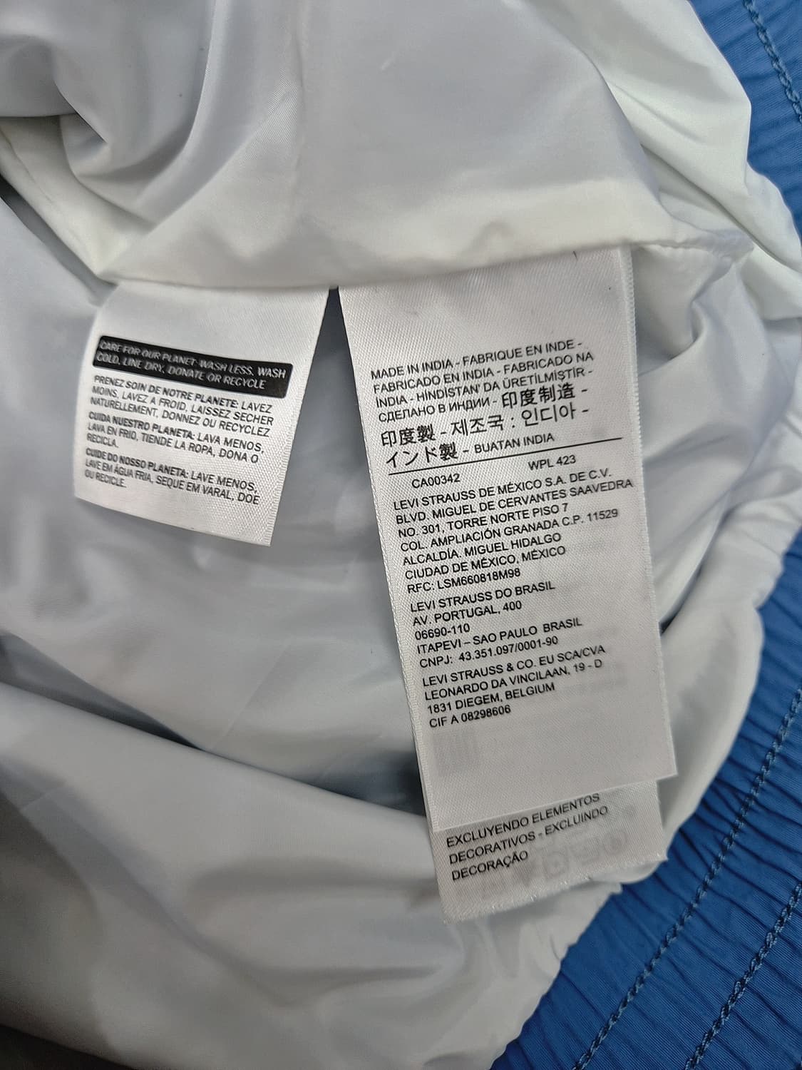 [M]<리바이스>스카이블루 트랙탑 바람막이 상품이미지4