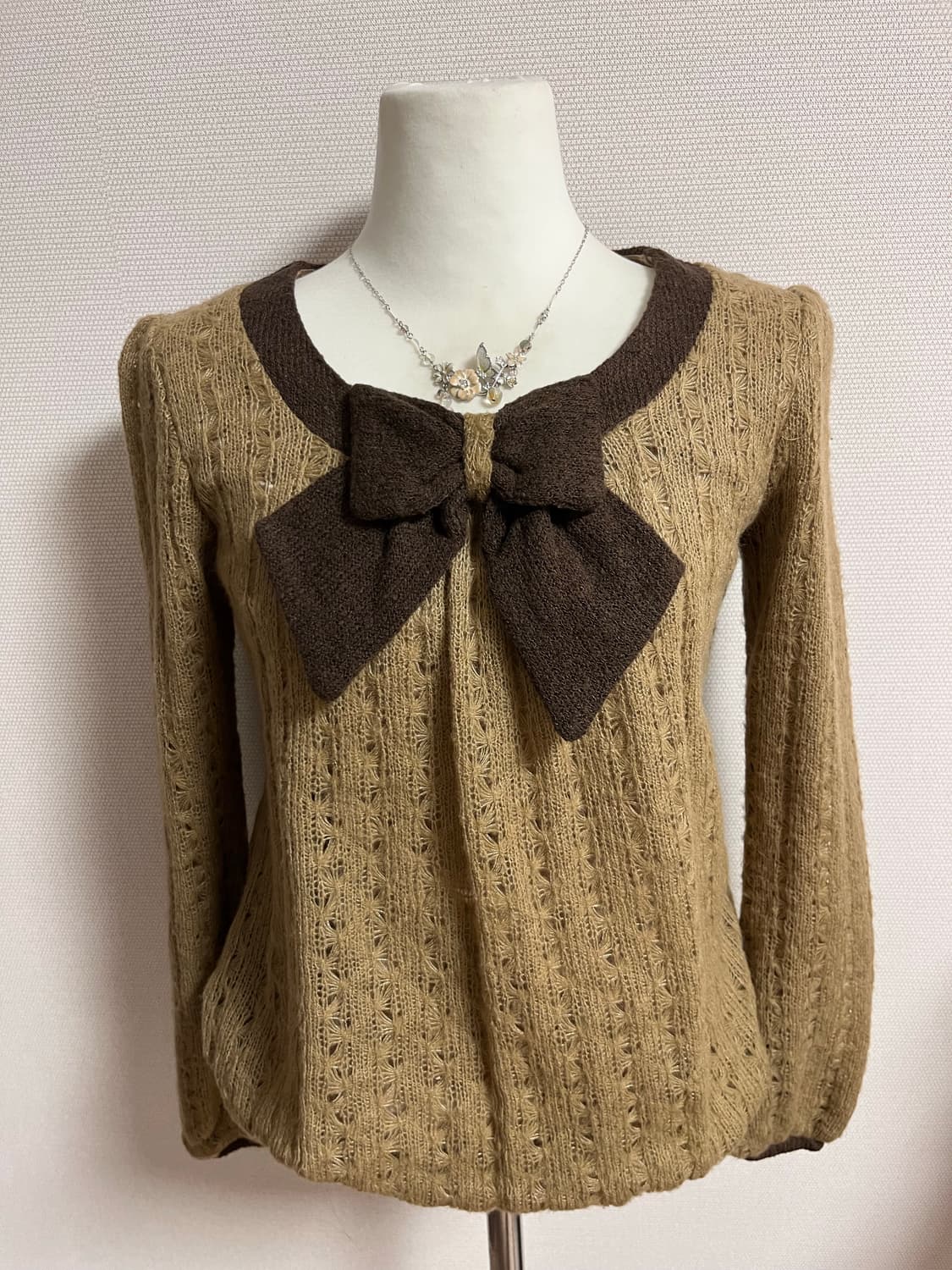 앙크루즈 니트 라떼 갸루 상품이미지1