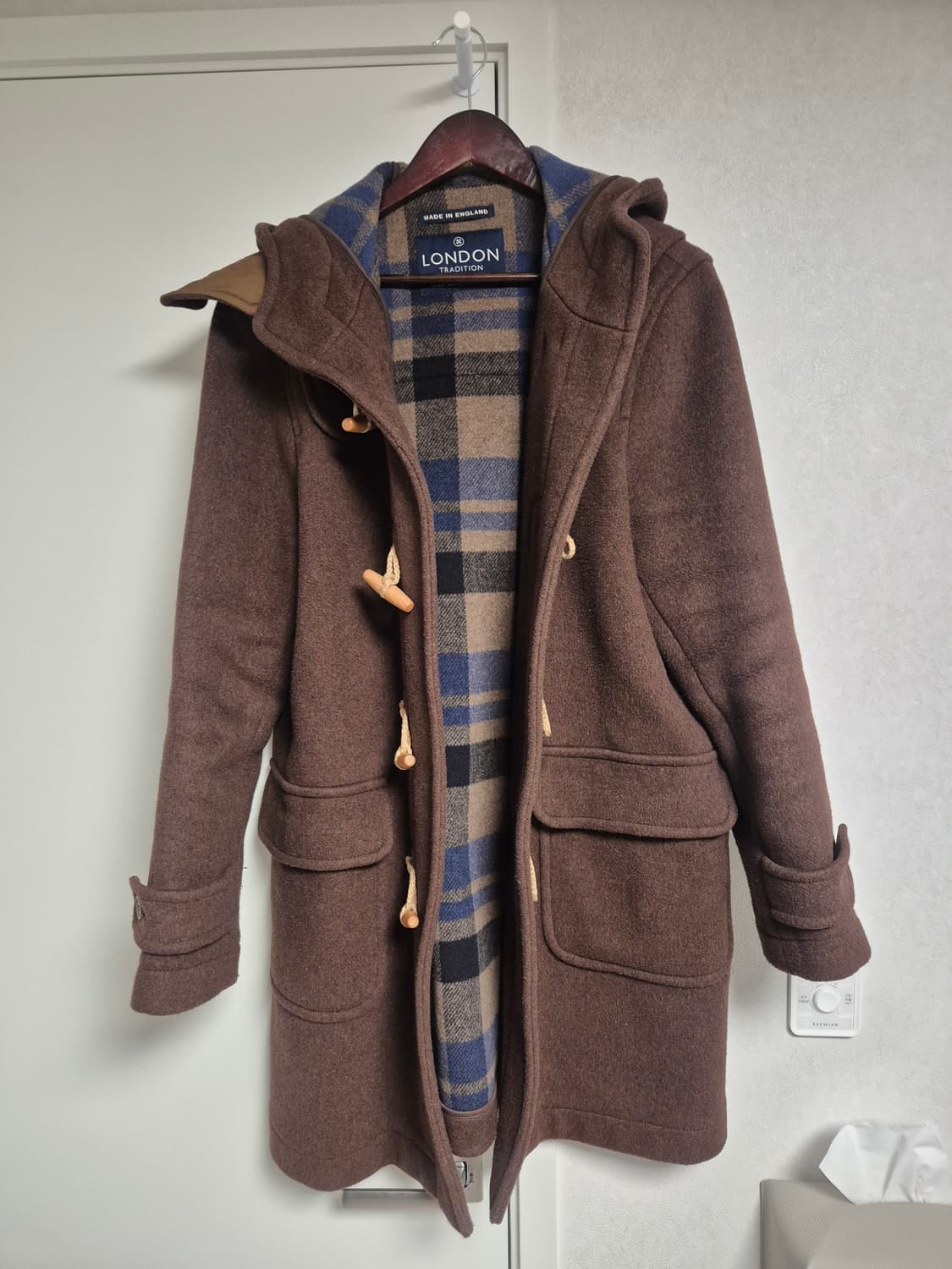 런던트레디션 더플코트 에리카 히코리 브라운 42 상품이미지1
