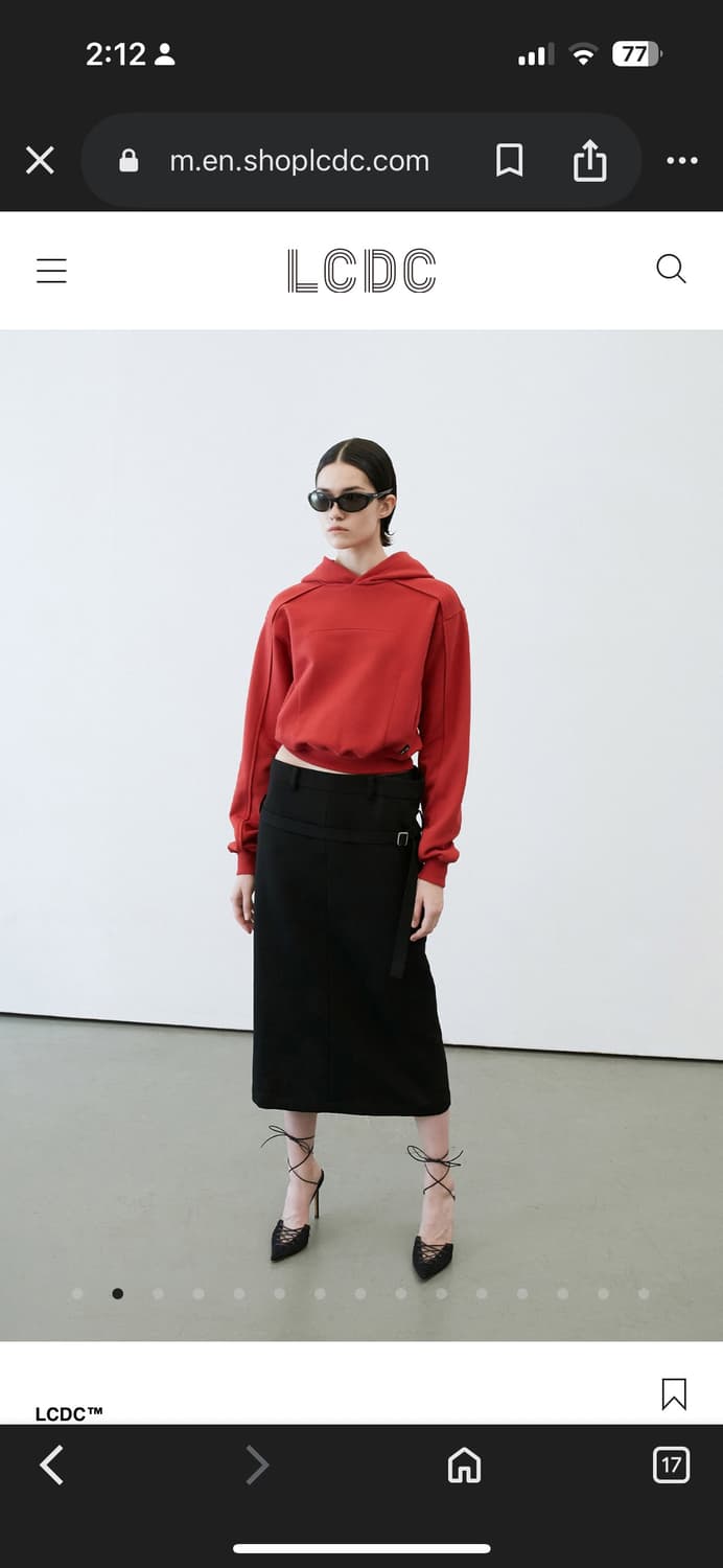 lcdc 크롭 후디 M 상품이미지2