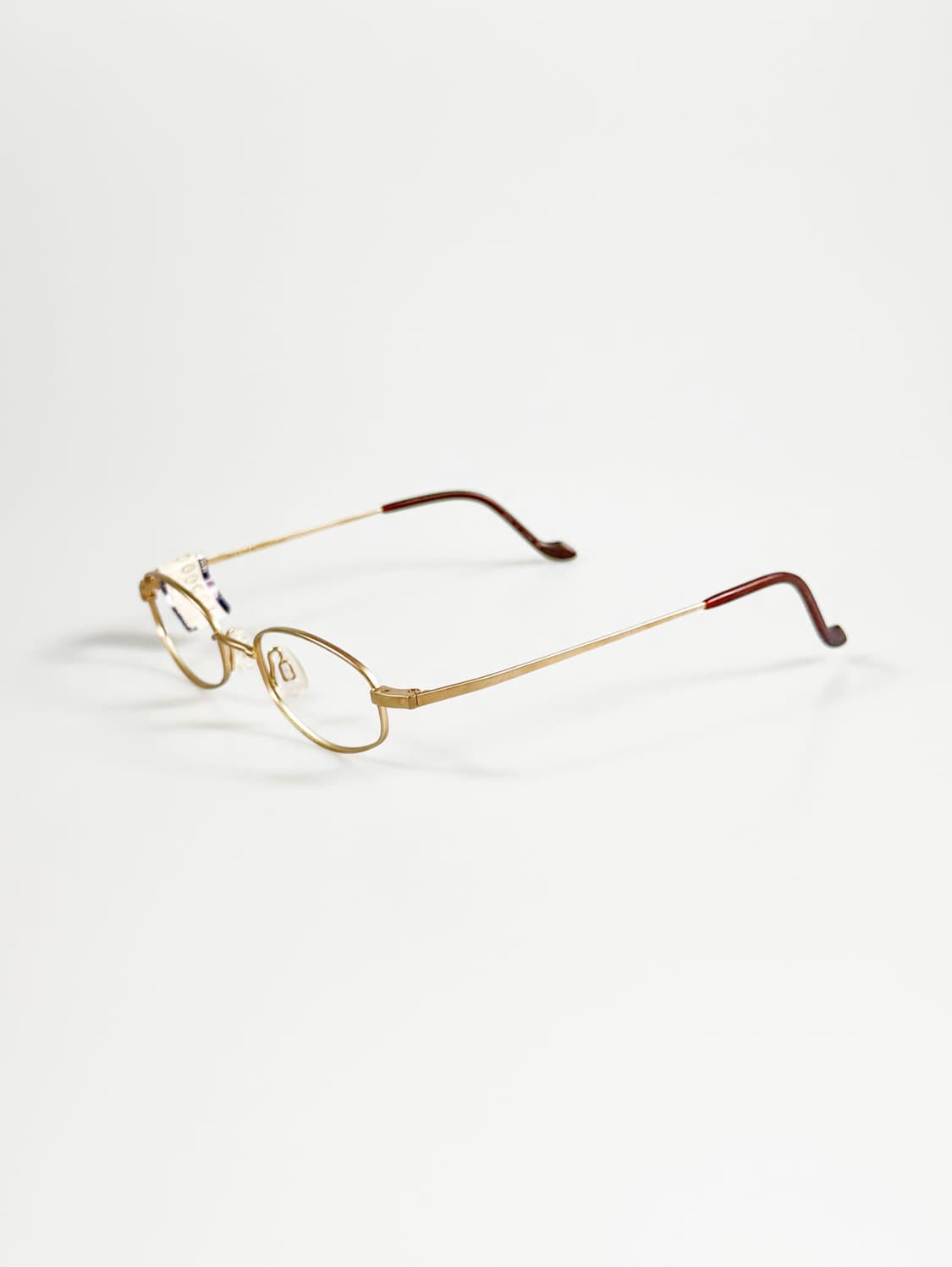 NEWTON 티타늄 골드 슬림 오벌 프레임 빈티지 안경 상품이미지3