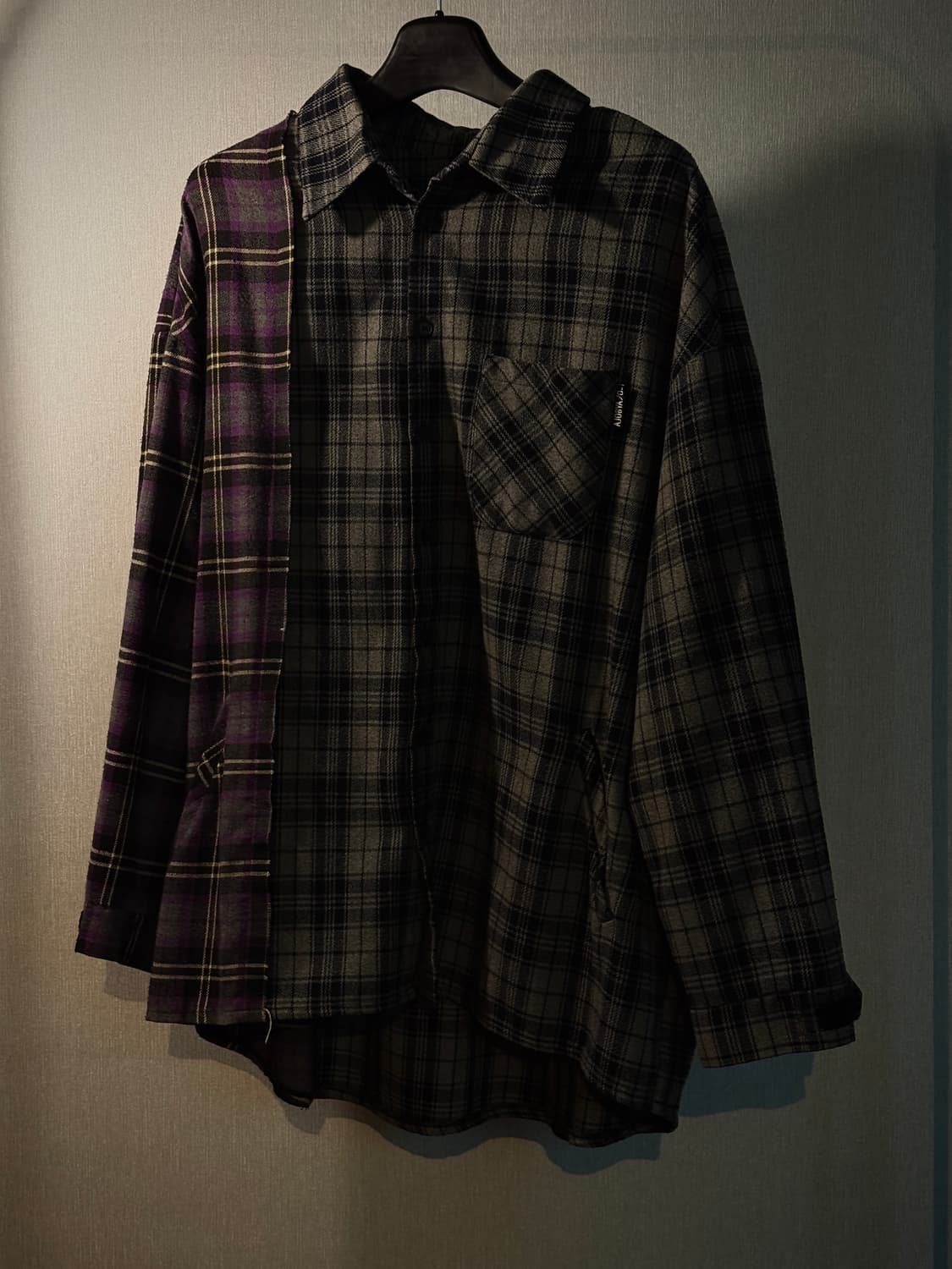 아조바이아조 체크 셔츠 자켓 상품이미지1