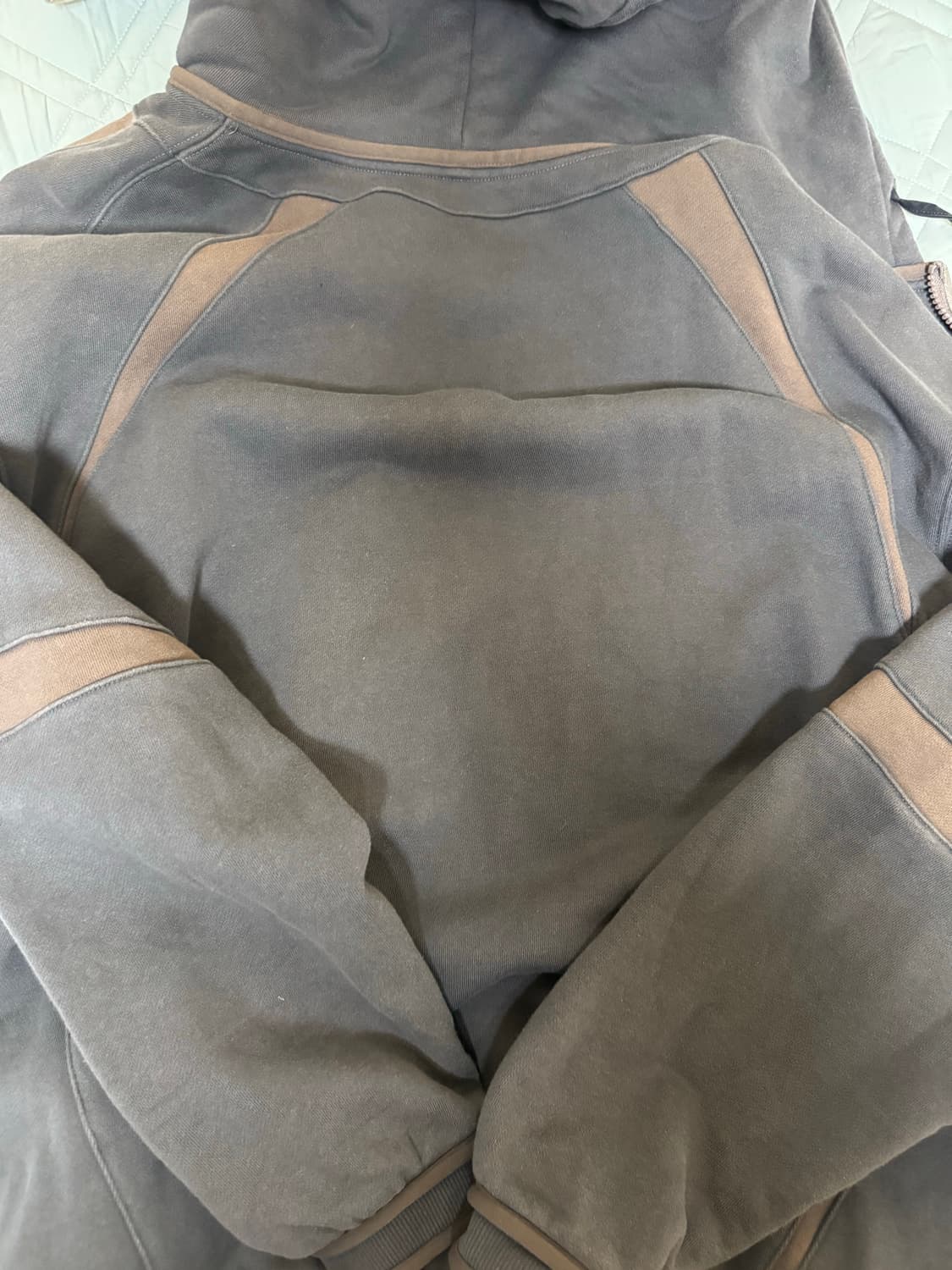 산산기어 오블리크 후드 집업 미드나잇 블루 상품이미지4