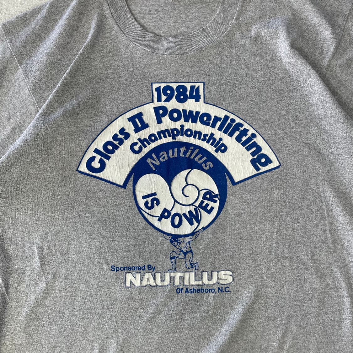 1984 너틸러스 싱글스티치 헬창 반팔티셔츠 상품이미지2