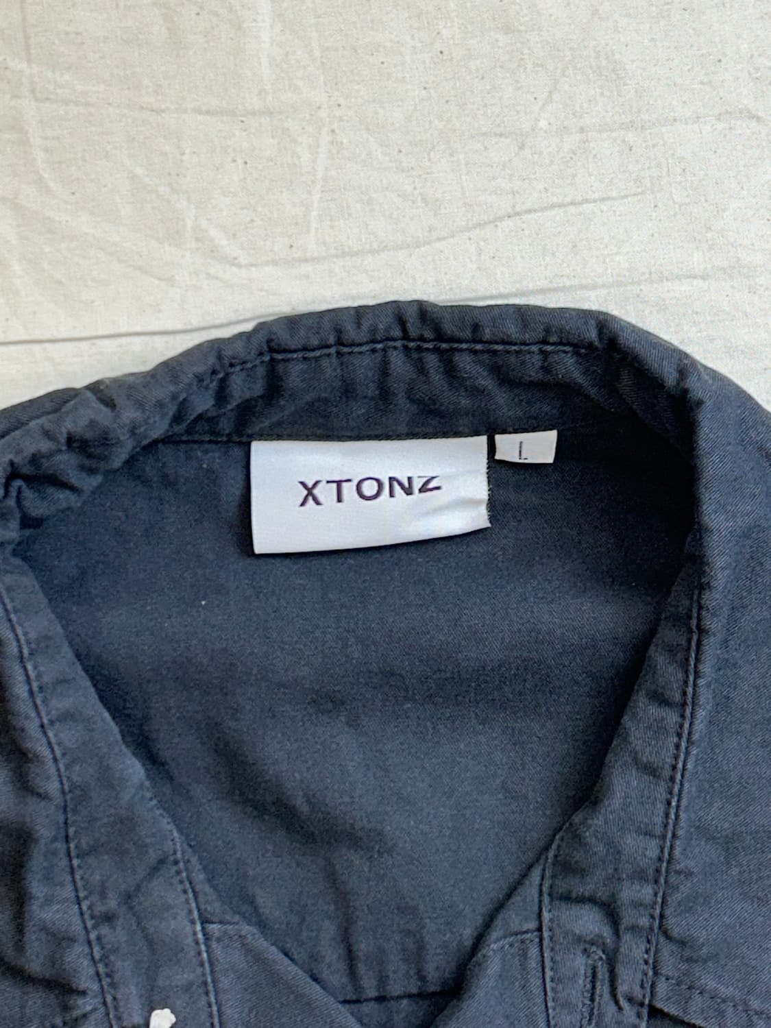 XTONZ 엑스톤즈 스켈레톤 코튼 볼링 반팔 셔츠 상품이미지6