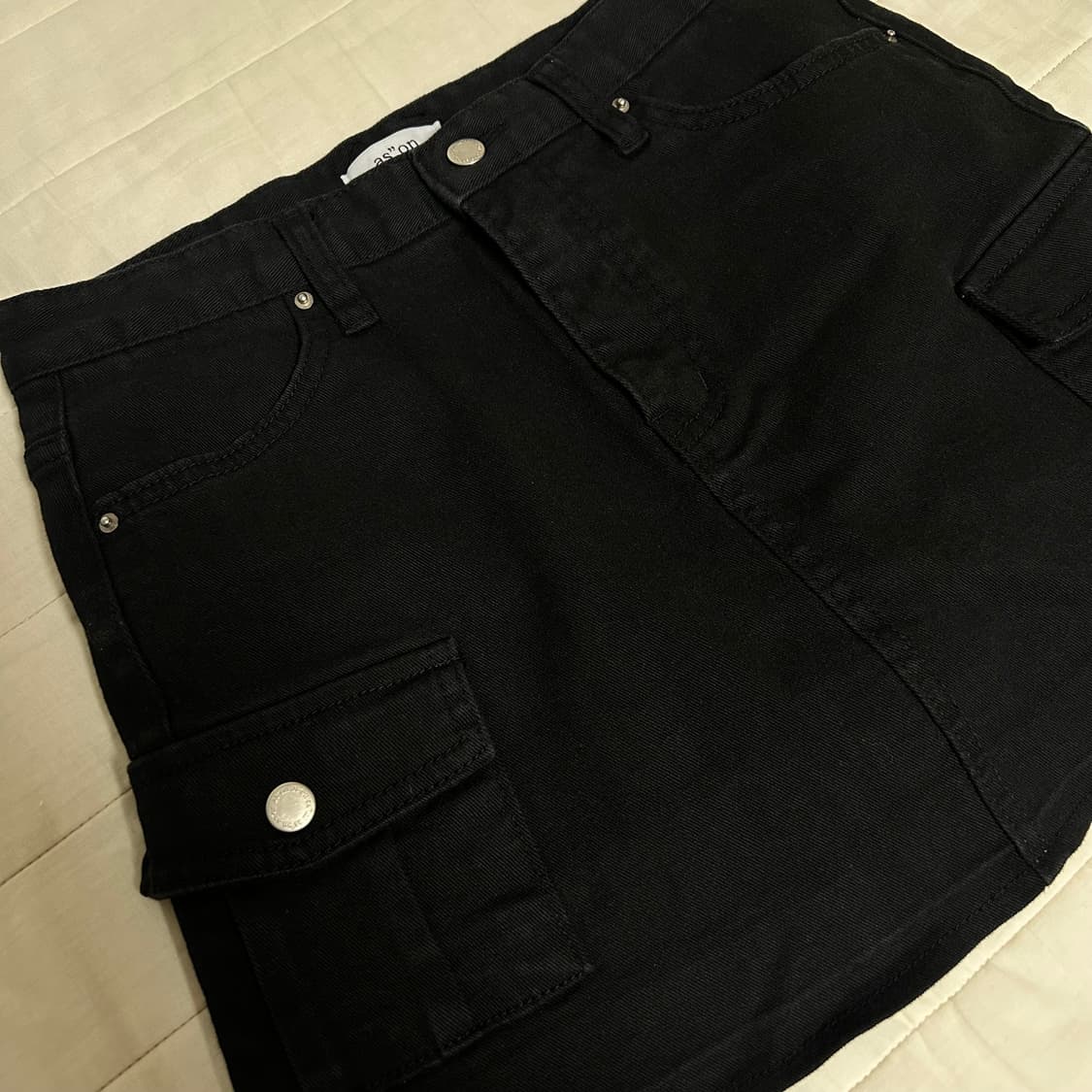 애즈온 사이드 포켓 카고 스커트 sidepocket cargo skirt 상품이미지2