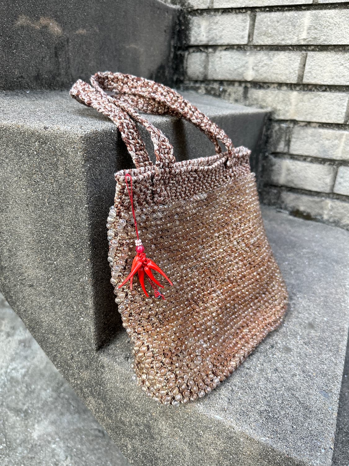 Vintage brown biz mini bag 상품이미지1