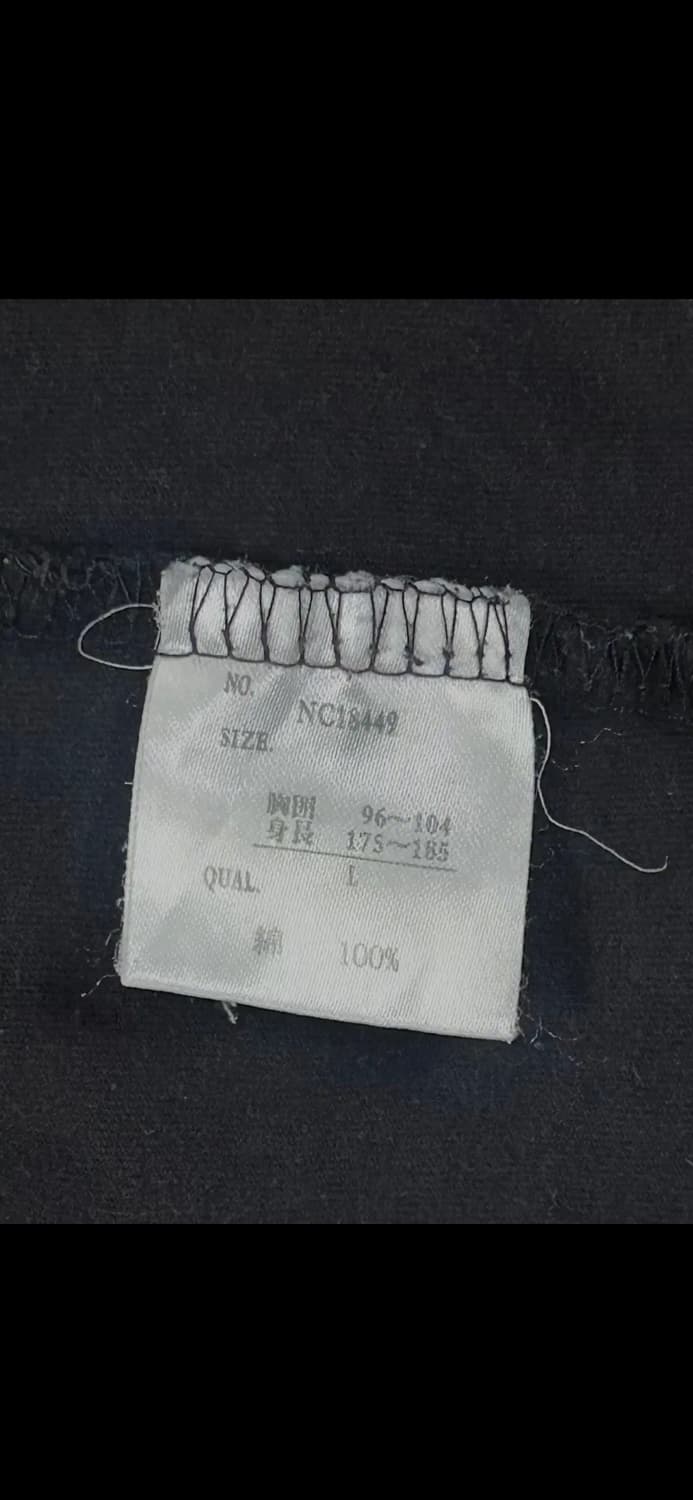 T-261 JPN NC STYLE 블랙 프린팅 긴팔티셔츠 L 상품이미지5