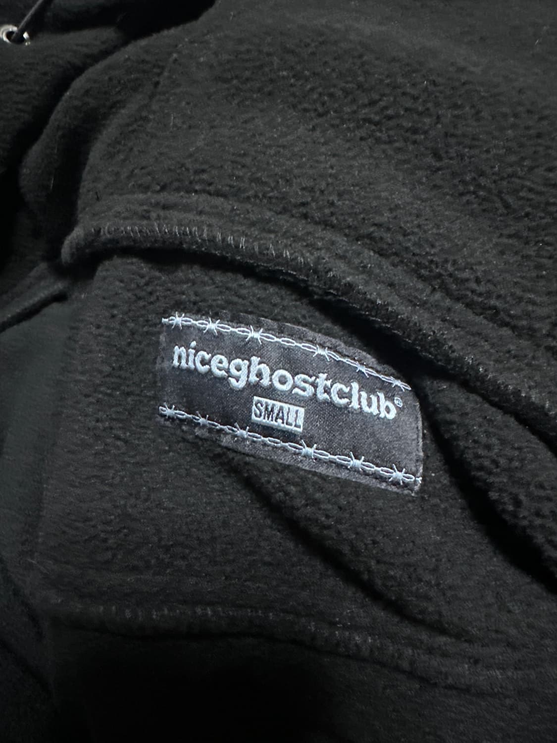 FLEECE HOODIE JACKET_BLACK 상품이미지6