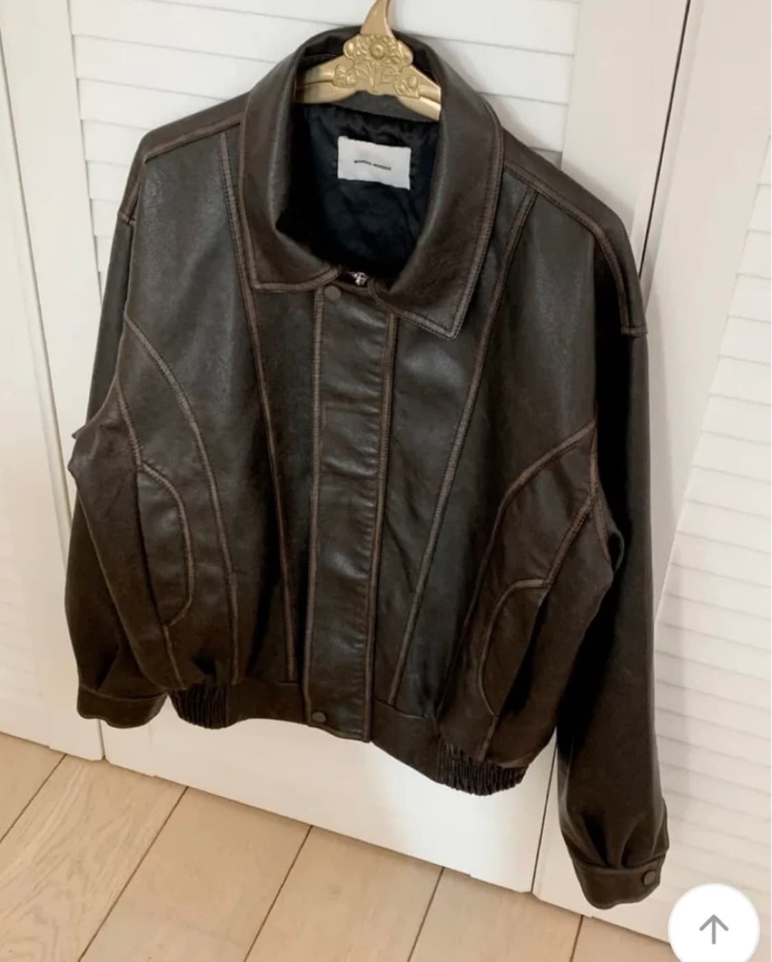 새거)빈티지 워싱 절개 레더자켓 미스치프 보헤미안서울 코이세이오 마뗑킴 상품이미지2