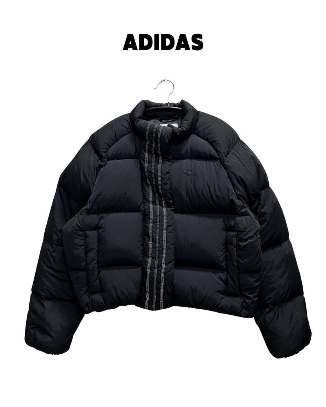 (XS) 아디다스 쇼트 다운 자켓 블랙 상품이미지1