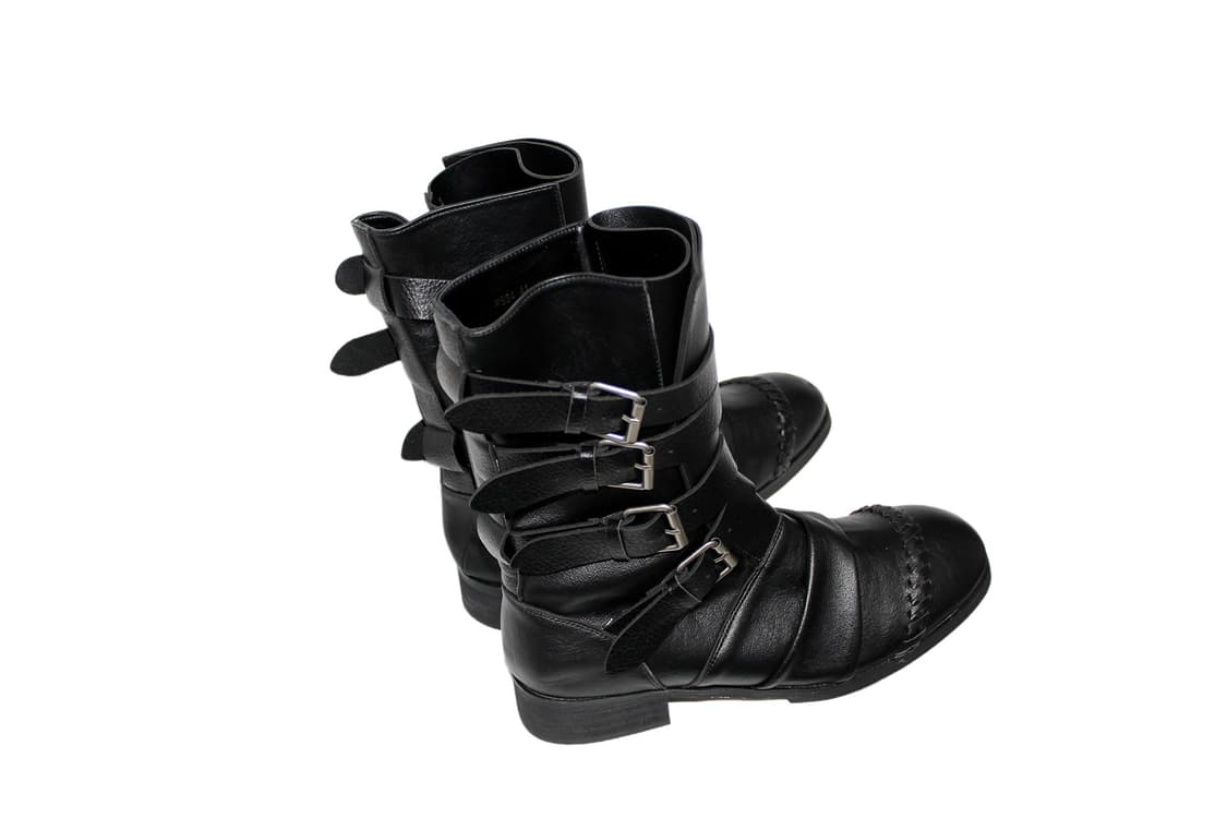 Whoop de doo Buckle Strap Leather Boots 상품이미지8
