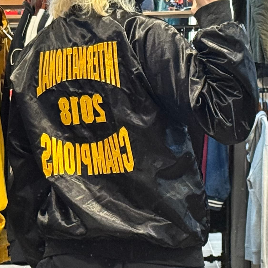 [NO.9]VTG 새틴 바시티 자켓 상품이미지5