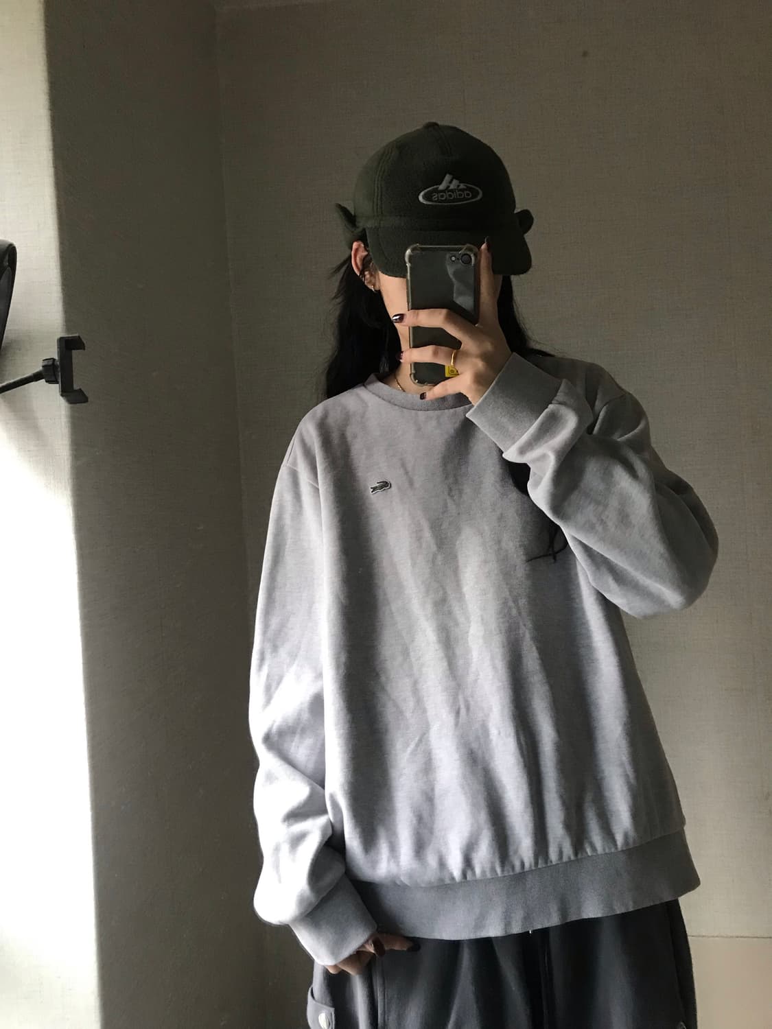 라코스테 연그레이 맨투맨 상품이미지5