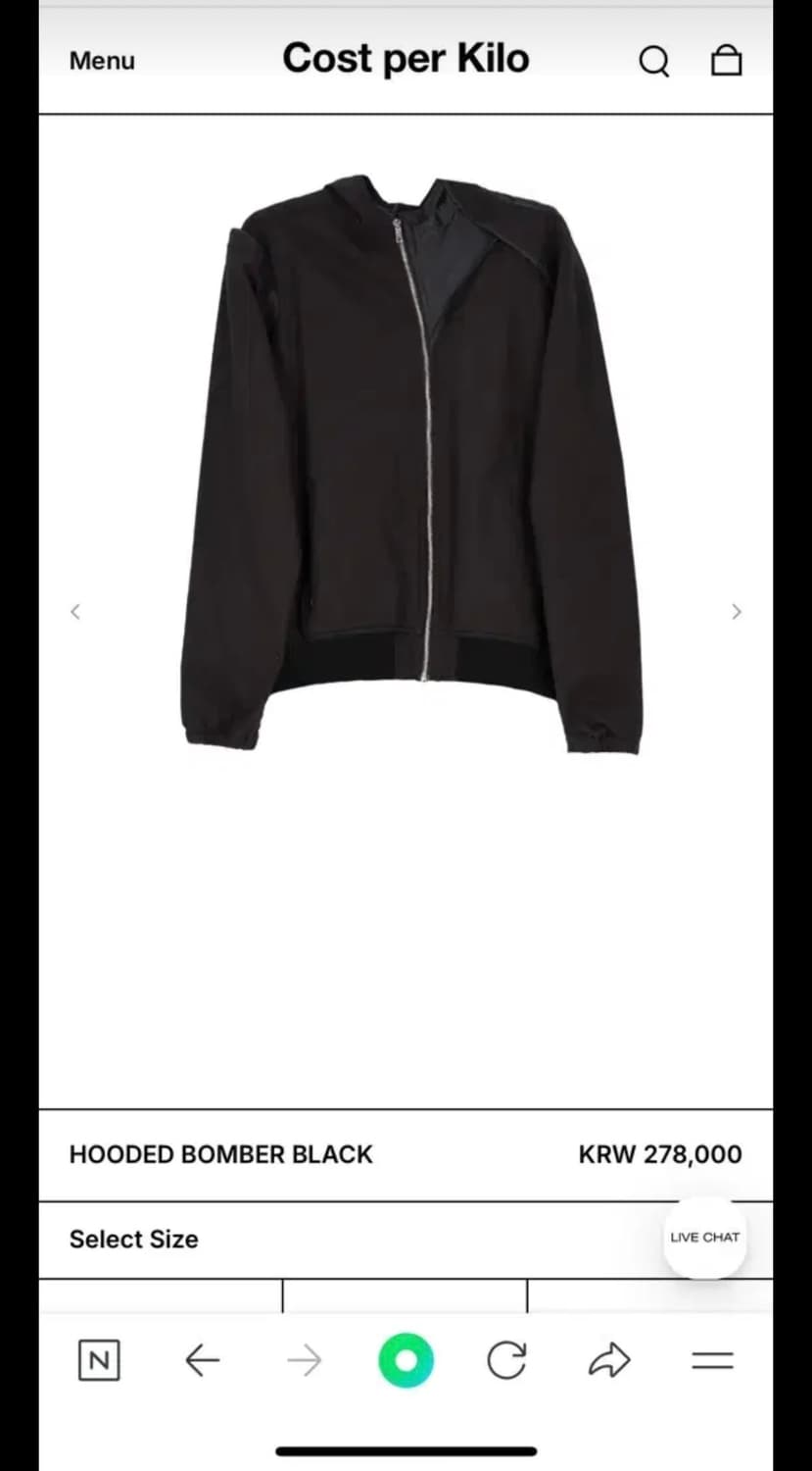 코스트퍼킬로 후드봄버자켓 상품이미지1