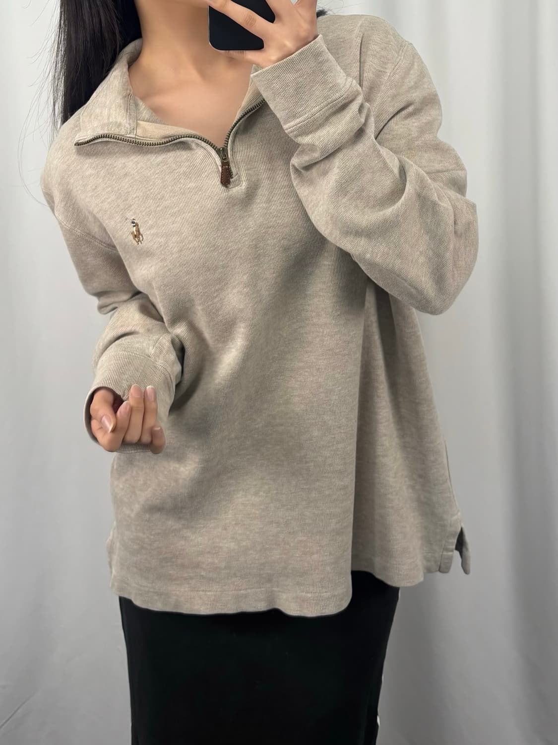 폴로 QR 하프집업 상품이미지3