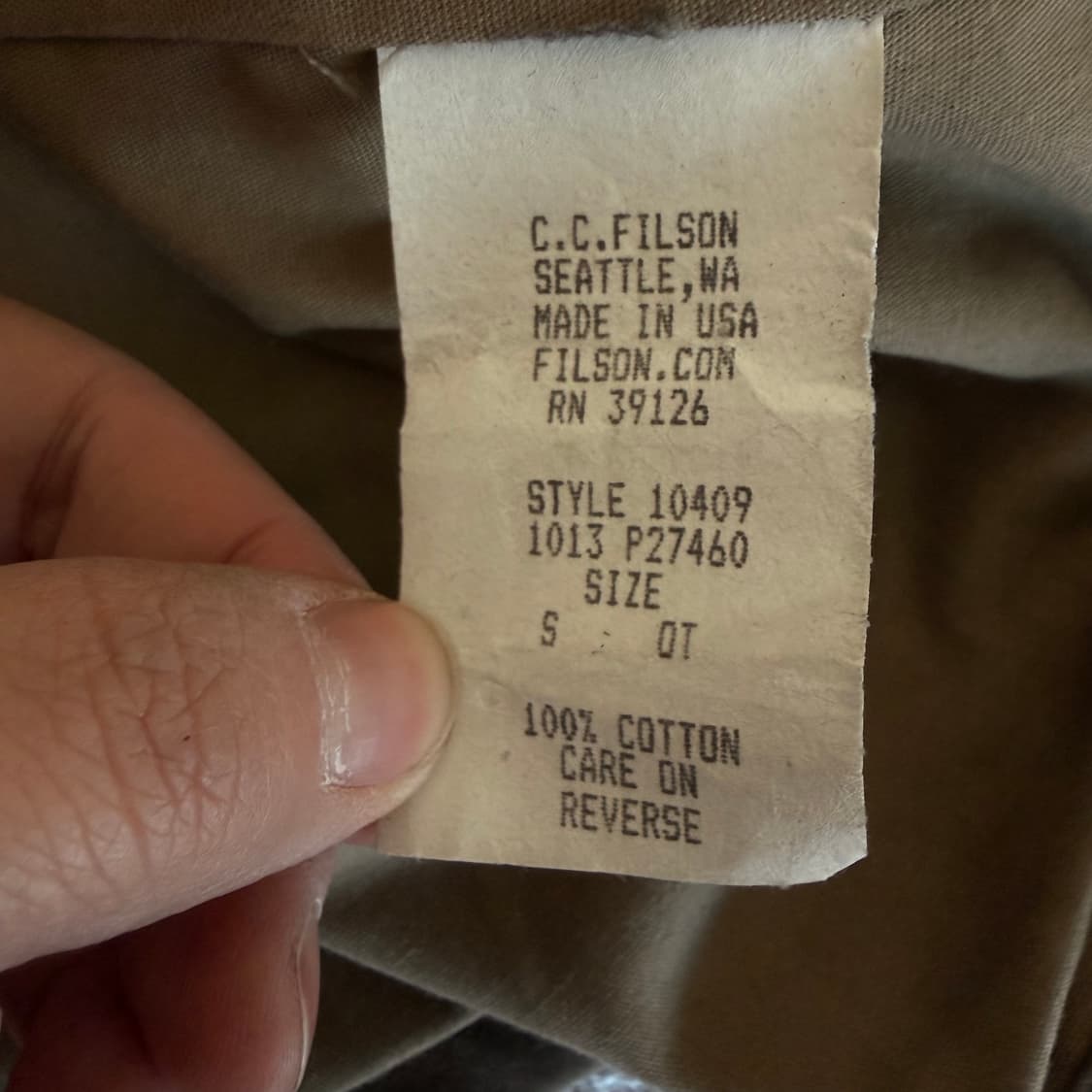 USA Filson Garment 필슨 가먼트 워크 재킷 S 0206 상품이미지4