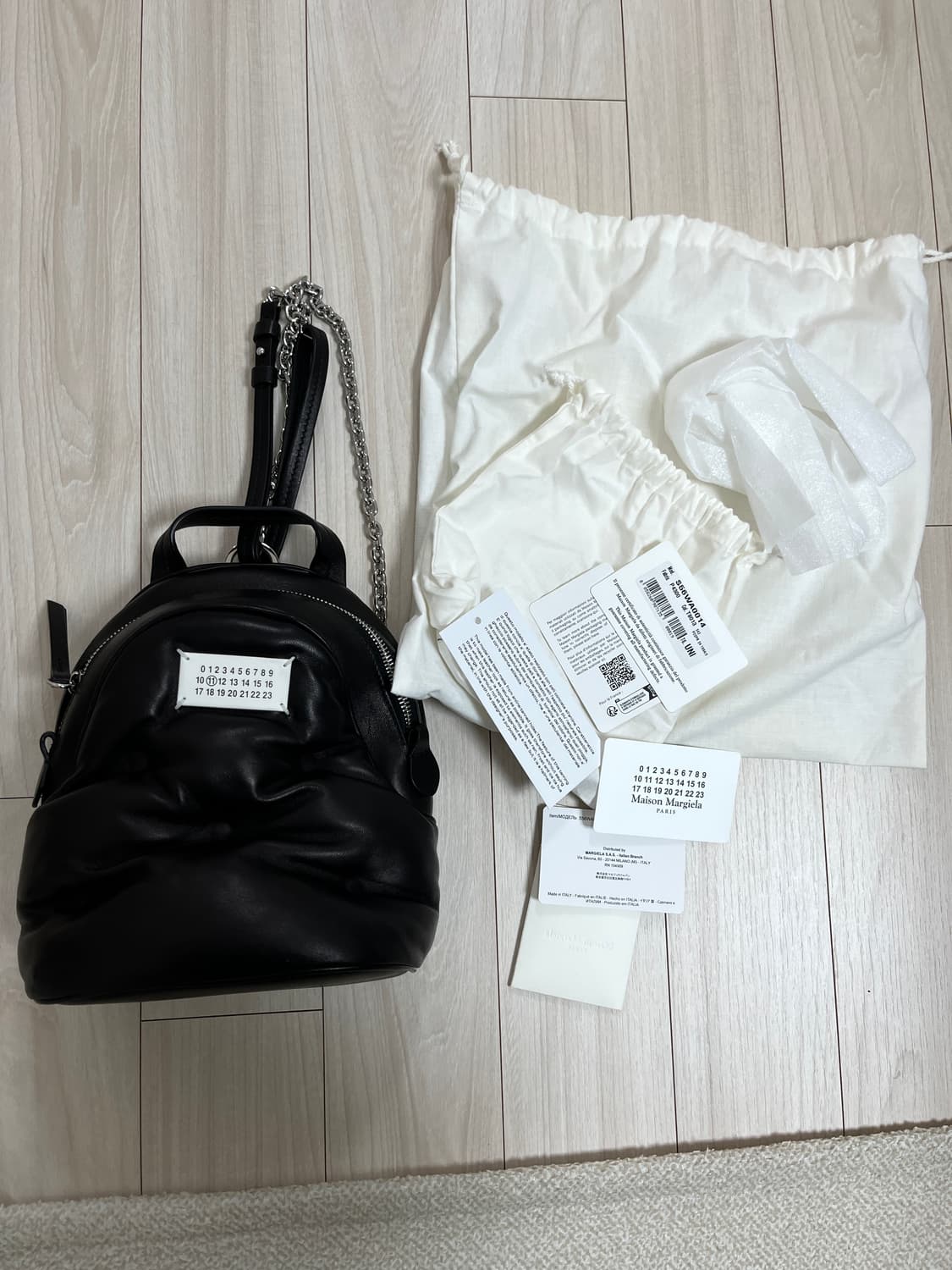 메종마르지엘라글램슬램백팩블랙 상품이미지1